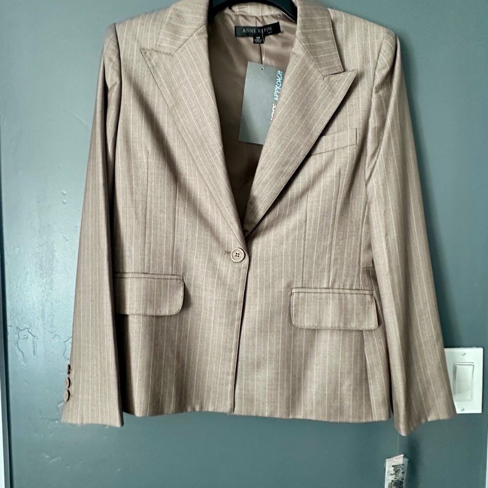 Anne Klein pinstriped suit